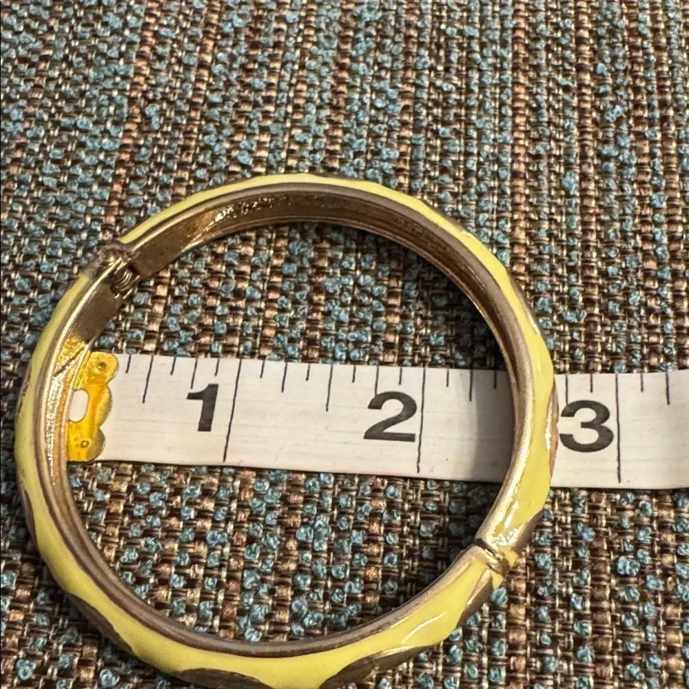 3005  Yellow Enamel Bangle